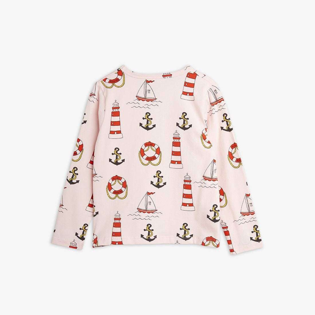 Mini Rodini - Блузи - Pink Print Long - Sleeve T-Shirt - Love|Labels