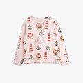 Mini Rodini - Блузи - Pink Print Long - Sleeve T-Shirt - Love|Labels