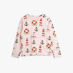 Mini Rodini - Блузи - Pink Print Long - Sleeve T-Shirt - Love|Labels