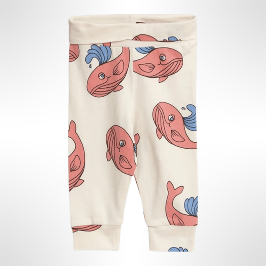 Mini Rodini - Клинове - Pink Whales Leggings - Love|Labels