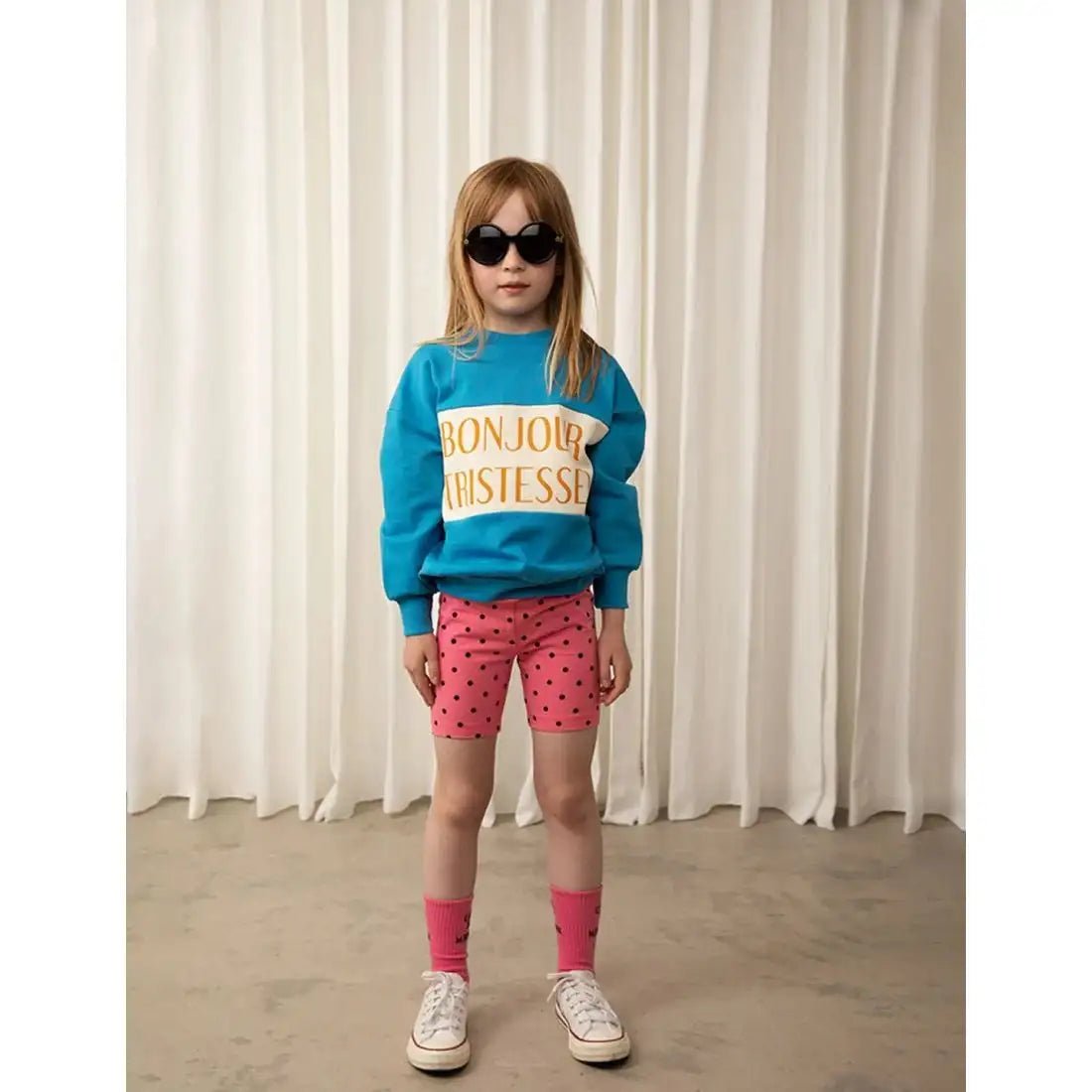 Mini Rodini - Клинове - Polka Dot Biker Shorts Pink - Love|Labels