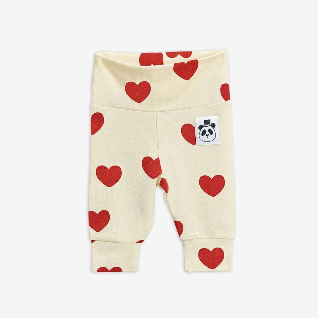 Mini Rodini - Клинове - Red Hearts Leggings - Love|Labels