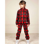 Mini Rodini - Панталони - Red Polar Checked Pants - Love|Labels