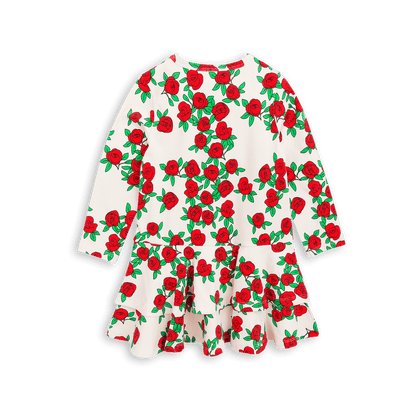 Mini Rodini - Рокли - Red Roses Long - Sleeve Dress - Love|Labels