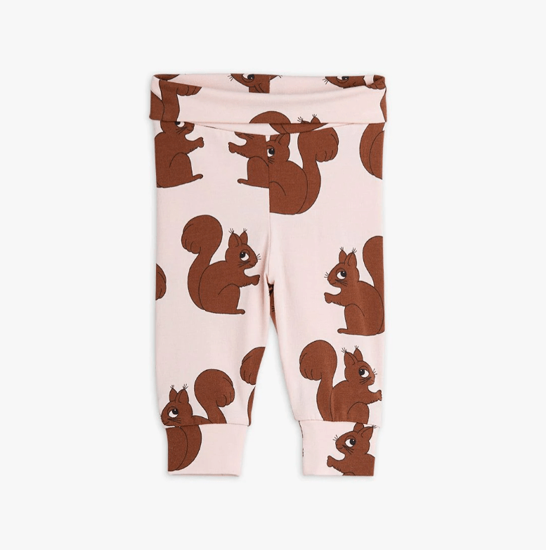 Mini Rodini - Клинове - Squirrel Newborn Leggings - Love|Labels