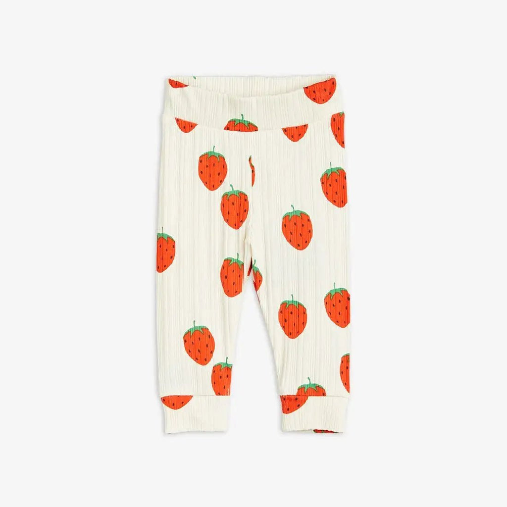 Mini Rodini - Клинове - Strawberries Newborn Leggings - Love|Labels