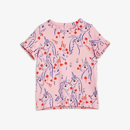 Mini Rodini - Тениски - Unicorns Pink T-Shirt - Love|Labels