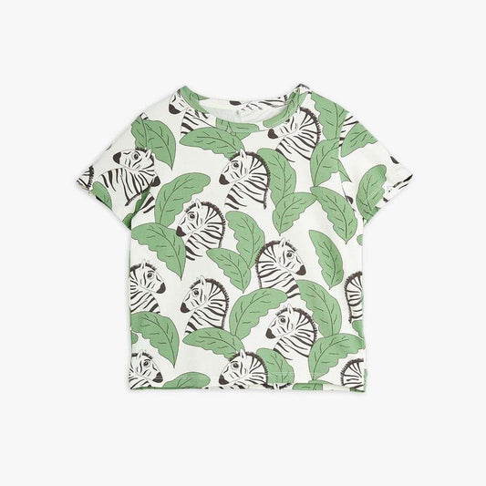 Mini Rodini - Тениски - Zebra T-Shirt Green - Love|Labels