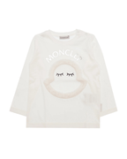 MONCLER - Блузи - White Print Longsleeve T-Shirt - Love|Labels