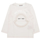 MONCLER - Блузи - White Print Longsleeve T-Shirt - Love|Labels