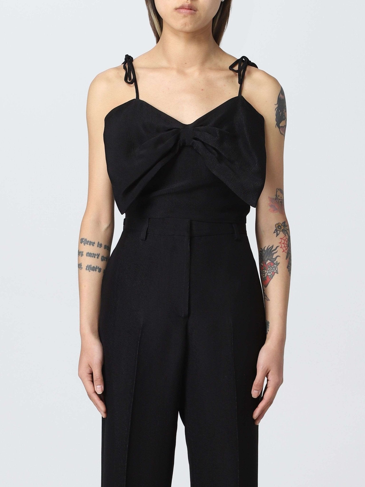 MSGM - Потници - Bow Cropped Top - Love|Labels