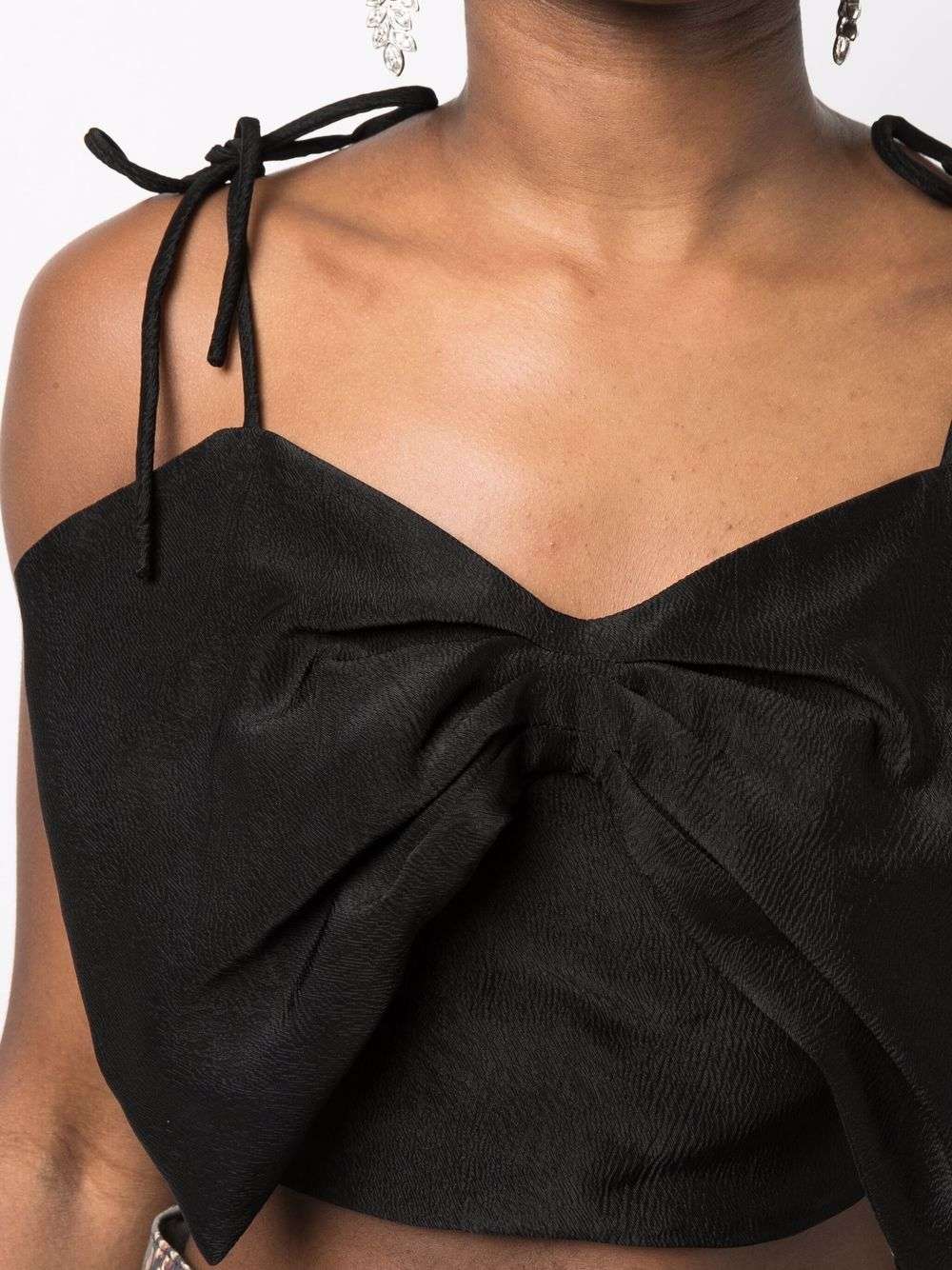 MSGM - Потници - Bow Cropped Top - Love|Labels