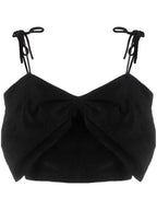 MSGM - Потници - Bow Cropped Top - Love|Labels