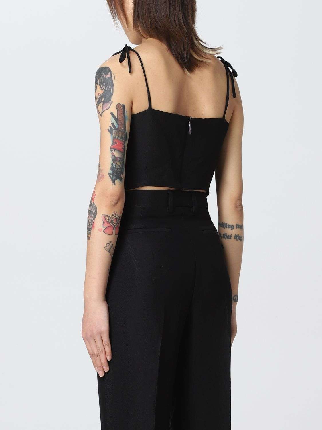 MSGM - Потници - Bow Cropped Top - Love|Labels