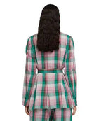 MSGM - Сака - Cotton & Linen Check Blazer - Love|Labels