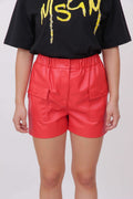 MSGM - Шорти - Faux - Leather Shorts - Love|Labels