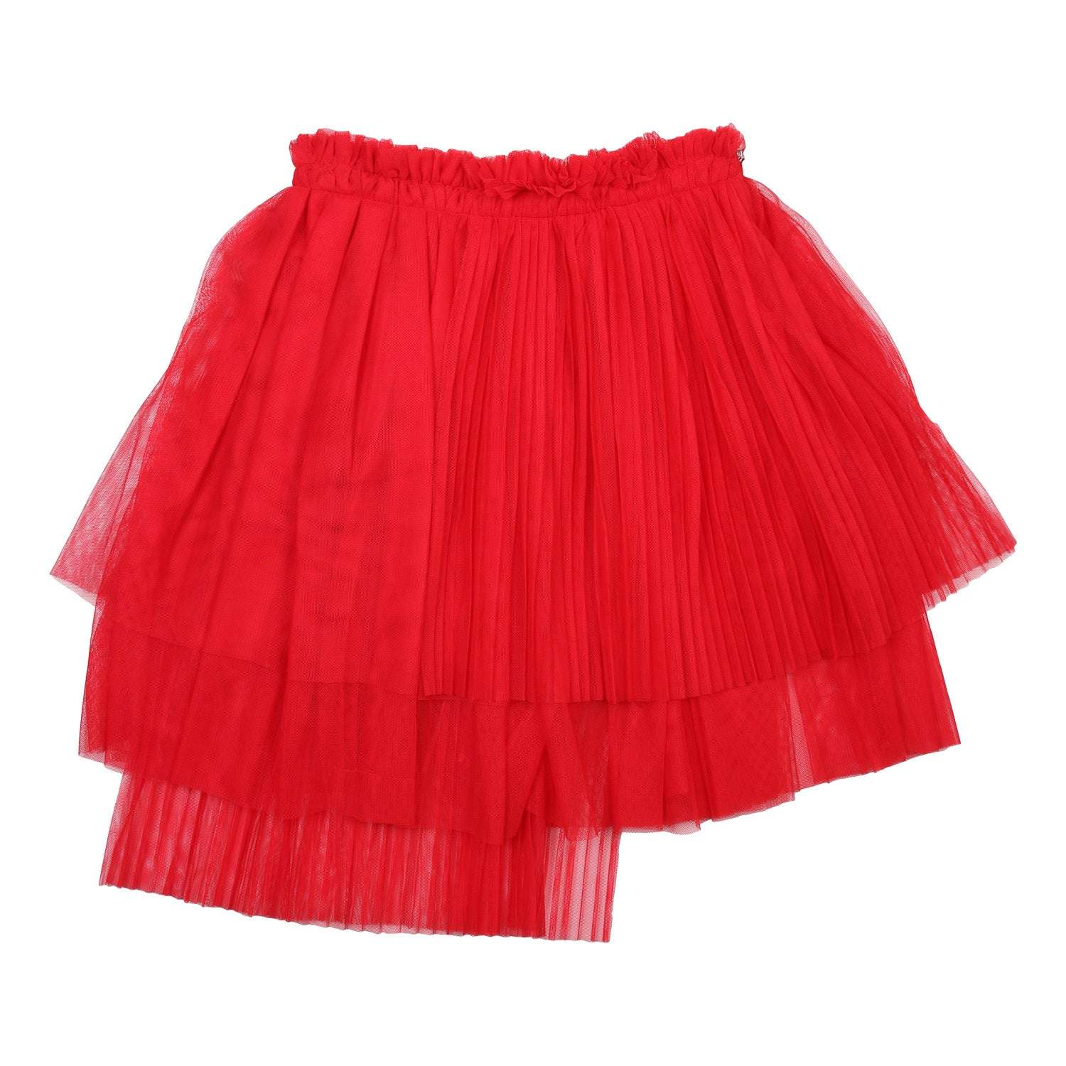 MSGM Kids - Поли - Red Tulle Skirt - Love|Labels