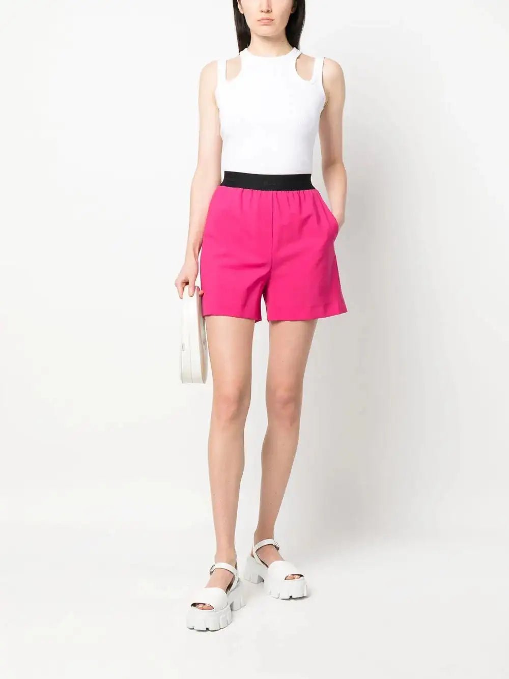 MSGM - Шорти - Logo - Waistband Shorts - Love|Labels