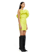 MSGM - Рокли - Ruched Ruffle - Trim Mini Dress - Love|Labels
