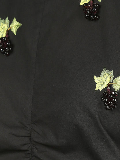 Grapes Embroided Top