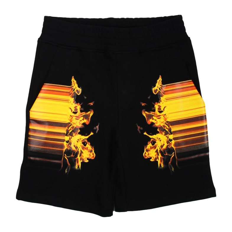 Neil Barrett Kids - Шорти - Black Fire Shorts - Love|Labels