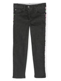 Stella McCARTNEY Kids - Панталони - Black Jeans Logo Band - Love|Labels