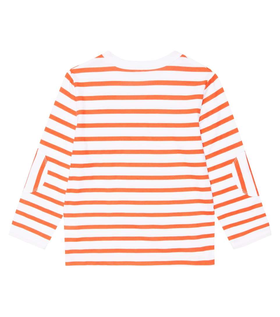 Stella McCARTNEY Kids - Блузи - Embroidered Striped Cotton Jersey Top - Love|Labels