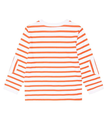 Stella McCARTNEY Kids - Блузи - Embroidered Striped Cotton Jersey Top - Love|Labels