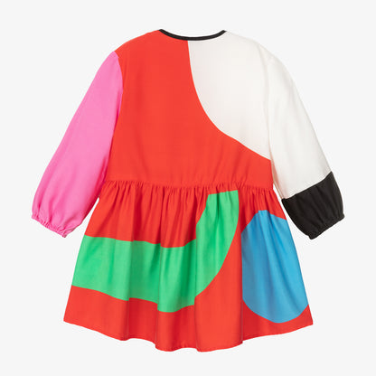 Colorblock Logo Dress