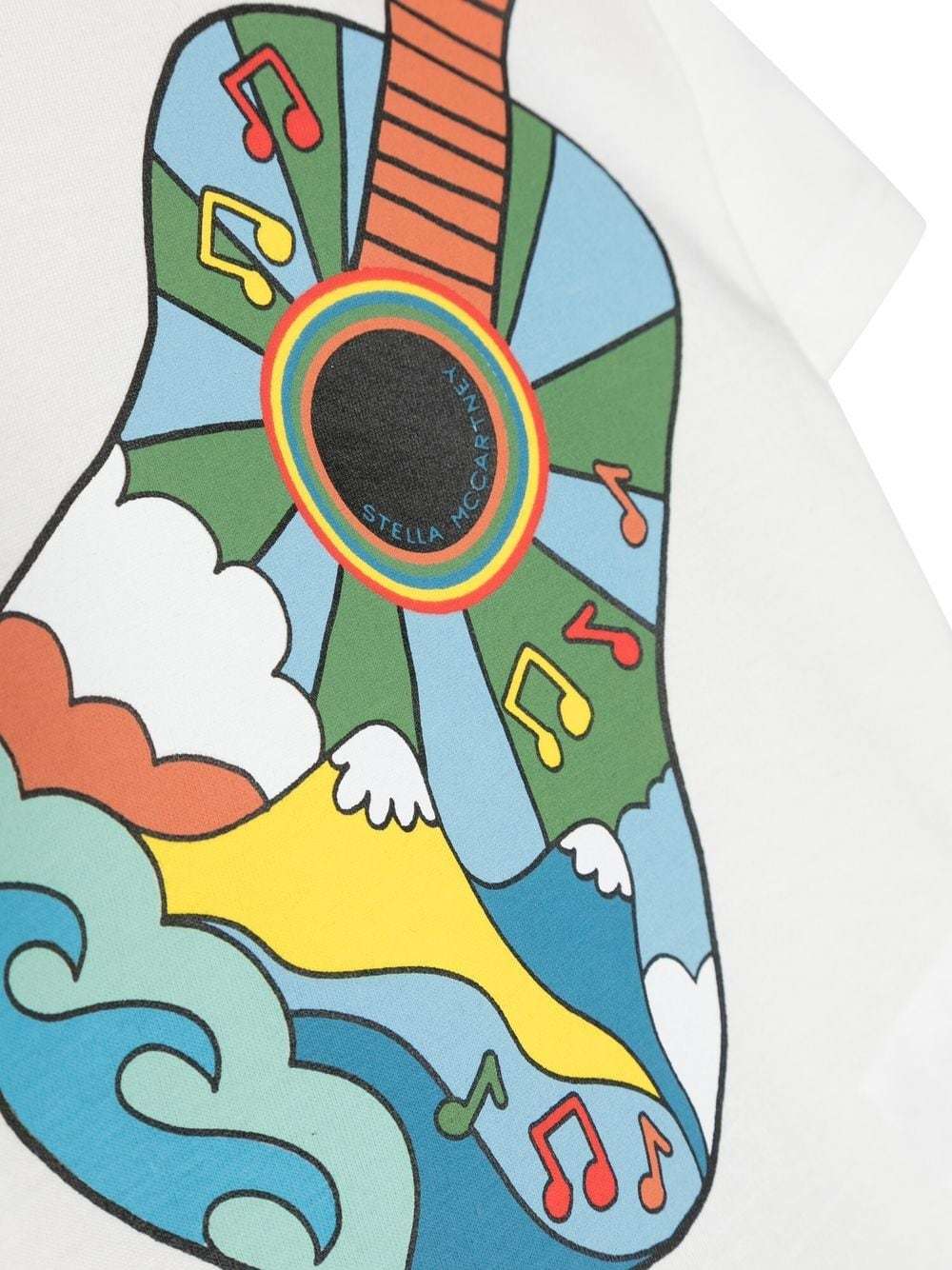 Stella McCARTNEY Kids - Тениски - Guitar - Print Cotton T-shirt - Love|Labels
