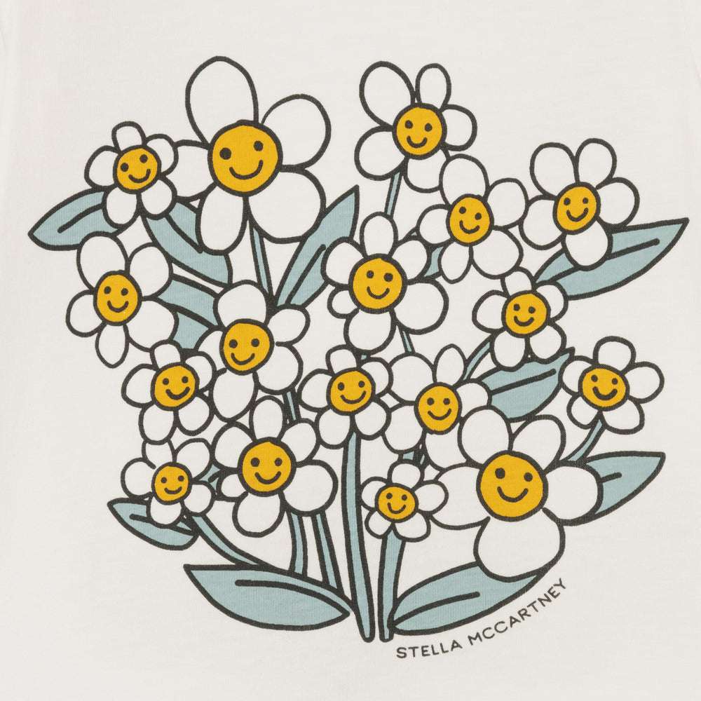 Stella McCARTNEY Kids - Блузи - Ivory Cotton Daisies Top - Love|Labels