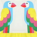 Stella McCARTNEY Kids - Рокли - Ivory Parrot Dress - Love|Labels