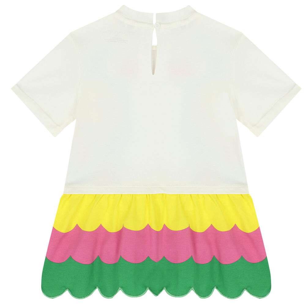 Stella McCARTNEY Kids - Рокли - Ivory Parrot Dress - Love|Labels