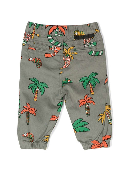 Stella McCARTNEY Kids - Панталони - Palm - Tree Cotton Trousers - Love|Labels