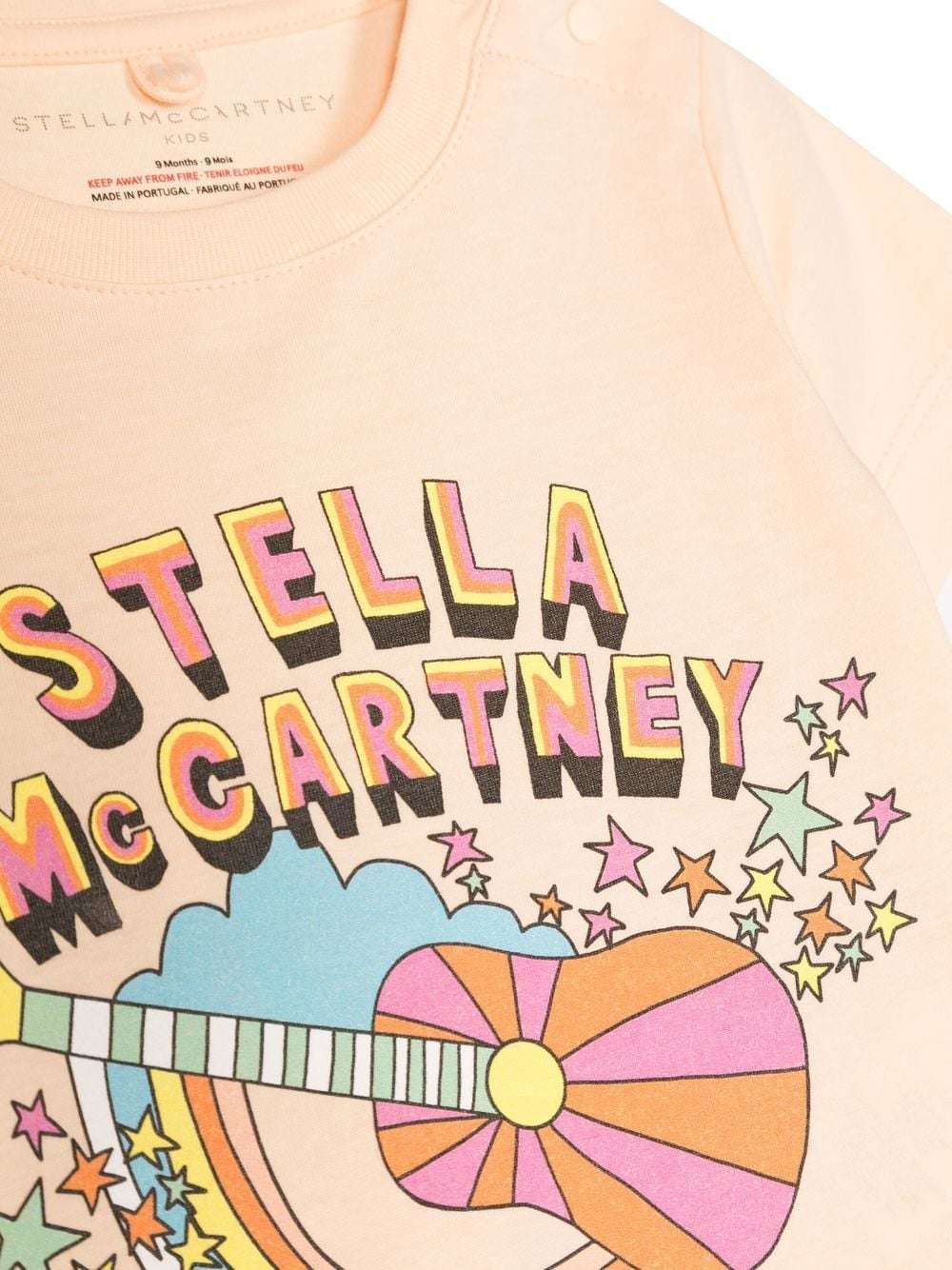 Stella McCARTNEY Kids - Тениски - Peach Guitar T-shirt - Love|Labels