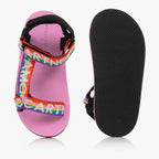 Stella McCARTNEY Kids - Обувки - Pink Rainbow Logo Sandals - Love|Labels