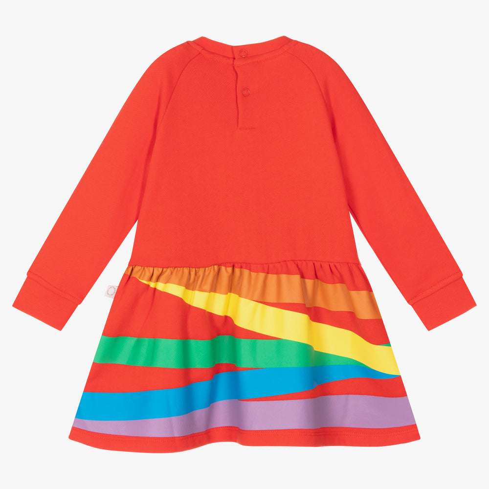 Stella McCARTNEY Kids - Рокли - Red Organic Cotton Dress - Love|Labels