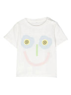 Stella McCARTNEY Kids - Тениски - Smiley - Print Cotton T-shirt - Love|Labels
