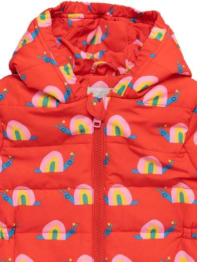 Stella McCARTNEY Kids - Якета - Snail Print Recycled Nylon Puffer Romper - Love|Labels