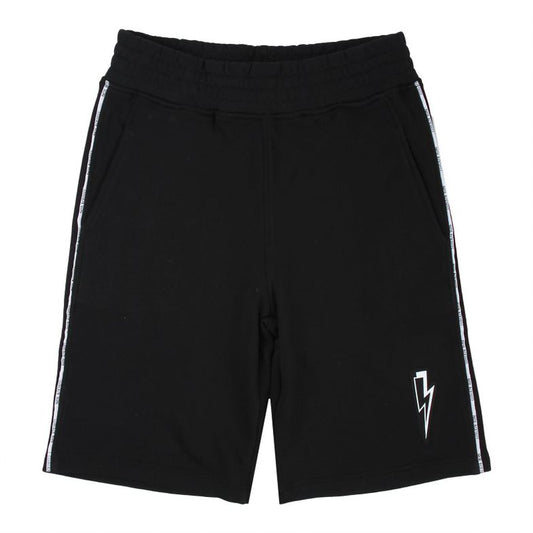 Black Printed Shorts