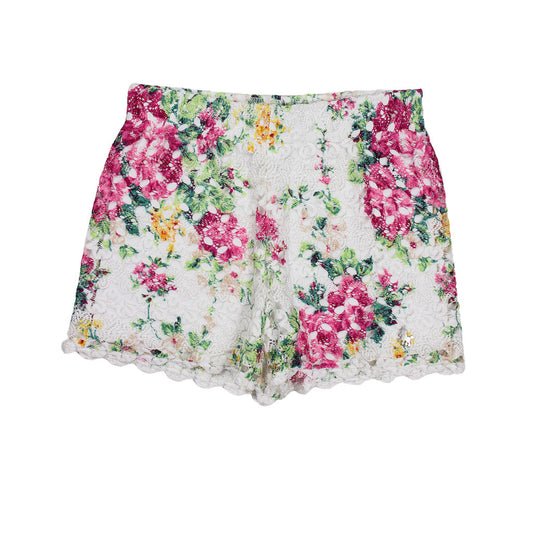 Floral Print Lace Shorts