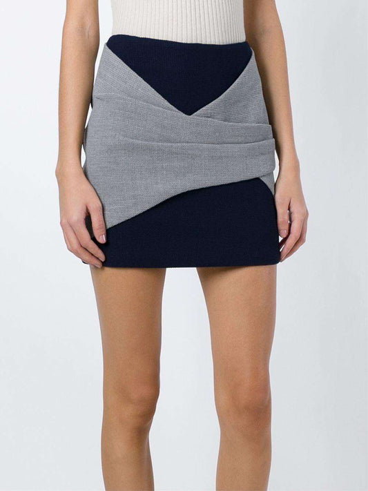 THAKOON - Поли - Dark Blue Mini Skirt - Love|Labels