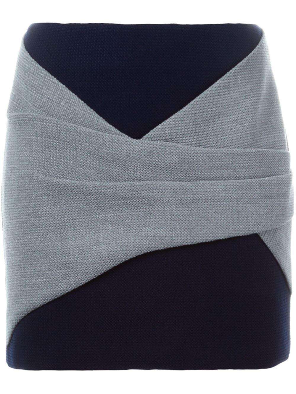 THAKOON - Поли - Dark Blue Mini Skirt - Love|Labels