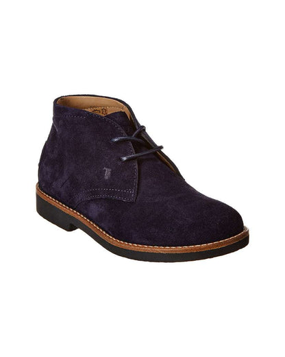 TOD's Junior - Обувки - Dark Blue Suede Boots - Love|Labels