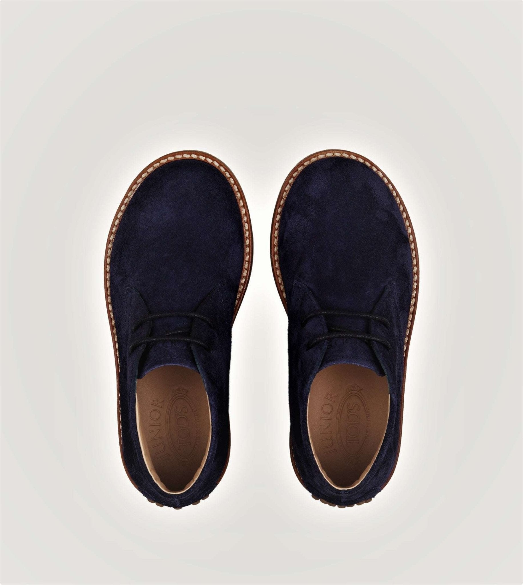 TOD's Junior - Обувки - Dark Blue Suede Boots - Love|Labels