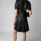 Rixe Creased Leather Dress