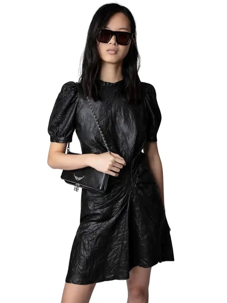 Zadig&Voltaire - Рокли - Rixe Creased Leather Dress - Love|Labels