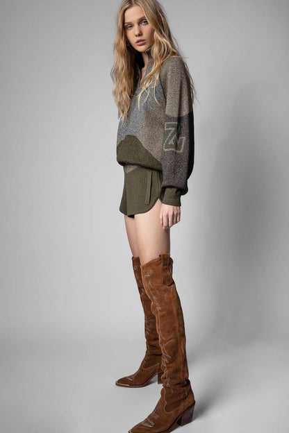 Zadig&Voltaire - Шорти - Smile Lurex Shorts - Love|Labels